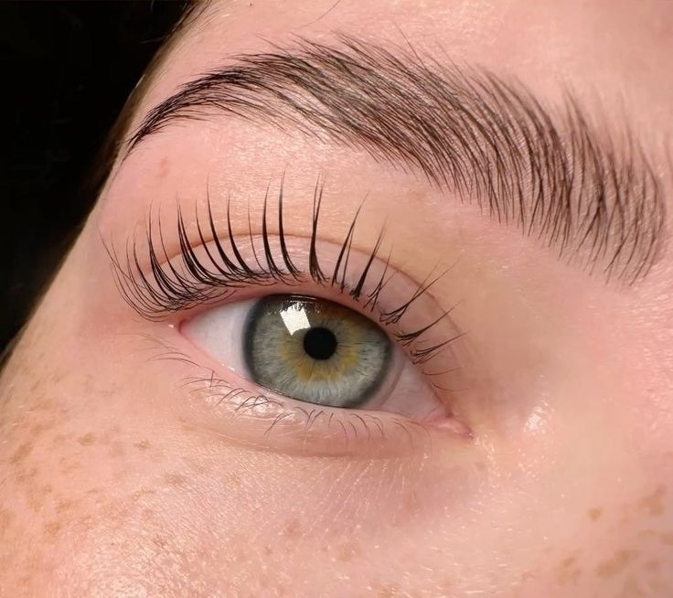 Wimpern- und Augenbrauenlifting München — nachher